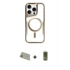 MARSİLYAN™- iPhone 11 Pro Max Kılıf Yadigar Klasik Özel Seri - Siyah Joko Magic 5D Hayalet Cam + Rainbow Kamera Lens Koruma Cam - GD