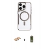 MARSİLYAN™- iPhone 11 Pro Max Kılıf Yadigar Klasik Özel Seri - Siyah Joko Magic 5D Hayalet Cam + Renkli Kamera Lens Koruma Cam - PE
