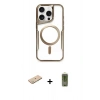 MARSİLYAN™- iPhone 11 Pro Max Kılıf Yadigar Klasik Özel Seri - Siyah Joko Magic 5D Hayalet Cam + Renkli Kamera Lens Koruma Cam - YL