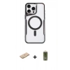 MARSİLYAN™- iPhone 11 Pro Max Kılıf Yadigar Klasik Özel Seri - Siyah Joko Magic 5D Hayalet Cam + Renkli Kamera Lens Koruma Cam - SI