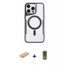 MARSİLYAN™- iPhone 11 Pro Max Kılıf Yadigar Klasik Özel Seri - Siyah Joko Magic 5D Hayalet Cam + Renkli Kamera Lens Koruma Cam - PE