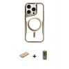 MARSİLYAN™- iPhone 11 Pro Max Kılıf Yadigar Klasik Özel Seri - Siyah Joko Magic 5D Hayalet Cam + Renkli Kamera Lens Koruma Cam - PE