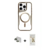 MARSİLYAN™- iPhone 11 Pro Max Kılıf Yadigar Klasik Özel Seri - Siyah Mat Seramik Nano Ekran Koruyucu + Pers Alüminyum Kamera Lens - YL
