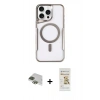 MARSİLYAN™- iPhone 11 Pro Max Kılıf Yadigar Klasik Özel Seri - Siyah Mat Seramik Nano Ekran Koruyucu + Pers Alüminyum Kamera Lens - YL