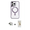 MARSİLYAN™- iPhone 11 Pro Max Kılıf Yadigar Klasik Özel Seri - Siyah Mat Seramik Nano Ekran Koruyucu + Pers Alüminyum Kamera Lens - YL