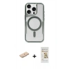 MARSİLYAN™- iPhone 11 Pro Max Kılıf Yadigar Klasik Özel Seri - Siyah Mat Seramik Nano Ekran Koruyucu + Renkli Kamera Lens Koruma Cam - MI