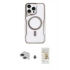 MARSİLYAN™- iPhone 11 Pro Max Kılıf Yadigar Klasik Özel Seri - Siyah Mat Seramik Nano Ekran Koruyucu + Pers Alüminyum Kamera Lens - SH