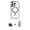 MARSİLYAN™- iPhone 11 Pro Max Kılıf Yadigar Klasik Özel Seri - Siyah Polymer Nano Ekran Koruyucu + Kamera Lens Koruma Cam - SF