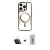 MARSİLYAN™- iPhone 11 Pro Max Kılıf Yadigar Klasik Özel Seri - Siyah Polymer Nano Ekran Koruyucu + Kamera Lens Koruma Cam - SF