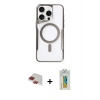 MARSİLYAN™- iPhone 11 Pro Max Kılıf Yadigar Klasik Özel Seri - Siyah Polymer Nano Ekran Koruyucu + Pers Alüminyum Kamera Lens - KI