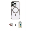MARSİLYAN™- iPhone 11 Pro Max Kılıf Yadigar Klasik Özel Seri - Siyah Polymer Nano Ekran Koruyucu + Pers Alüminyum Kamera Lens - KI