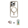 MARSİLYAN™- iPhone 11 Pro Max Kılıf Yadigar Klasik Özel Seri - Siyah Polymer Nano Ekran Koruyucu + Pers Alüminyum Kamera Lens - KI