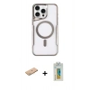 MARSİLYAN™- iPhone 11 Pro Max Kılıf Yadigar Klasik Özel Seri - Siyah Polymer Nano Ekran Koruyucu + Renkli Kamera Lens Koruma Cam - PE