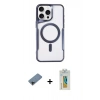 MARSİLYAN™- iPhone 11 Pro Max Kılıf Yadigar Klasik Özel Seri - Siyah Polymer Nano Ekran Koruyucu + Shine Kamera Lens Koruma Cam - SH