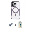 MARSİLYAN™- iPhone 11 Pro Max Kılıf Yadigar Klasik Özel Seri - Siyah Polymer Nano Ekran Koruyucu + Shine Kamera Lens Koruma Cam - GI