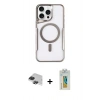 MARSİLYAN™- iPhone 11 Pro Max Kılıf Yadigar Klasik Özel Seri - Siyah Polymer Nano Ekran Koruyucu + Pers Alüminyum Kamera Lens - SH
