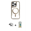 MARSİLYAN™- iPhone 11 Pro Max Kılıf Yadigar Klasik Özel Seri - Siyah Polymer Nano Ekran Koruyucu + Pers Alüminyum Kamera Lens - SH