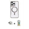 MARSİLYAN™- iPhone 11 Pro Max Kılıf Yadigar Klasik Özel Seri - Siyah Polymer Nano Ekran Koruyucu + Pers Alüminyum Kamera Lens - YL