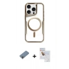 MARSİLYAN™- iPhone 11 Pro Max Kılıf Yadigar Klasik Özel Seri - Siyah Seramik Nano Ekran Koruyucu + Shine Kamera Lens Koruma Cam - GI