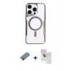 MARSİLYAN™- iPhone 11 Pro Max Kılıf Yadigar Klasik Özel Seri - Siyah Seramik Nano Ekran Koruyucu + Shine Kamera Lens Koruma Cam - GI