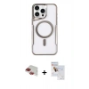 MARSİLYAN™- iPhone 11 Pro Max Kılıf Yadigar Klasik Özel Seri - Siyah Seramik Nano Ekran Koruyucu + Pers Alüminyum Kamera Lens - KI