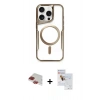 MARSİLYAN™- iPhone 11 Pro Max Kılıf Yadigar Klasik Özel Seri - Siyah Seramik Nano Ekran Koruyucu + Pers Alüminyum Kamera Lens - KI