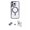 MARSİLYAN™- iPhone 11 Pro Max Kılıf Yadigar Klasik Özel Seri - Siyah Seramik Nano Ekran Koruyucu + Metal Kamera Lens Koruma Cam - MI