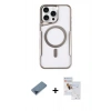 MARSİLYAN™- iPhone 11 Pro Max Kılıf Yadigar Klasik Özel Seri - Siyah Seramik Nano Ekran Koruyucu + Metal Kamera Lens Koruma Cam - MI