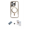 MARSİLYAN™- iPhone 11 Pro Max Kılıf Yadigar Klasik Özel Seri - Siyah Seramik Nano Ekran Koruyucu + Metal Kamera Lens Koruma Cam - MI