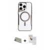 MARSİLYAN™- iPhone 11 Pro Max Kılıf Yadigar Klasik Özel Seri - Siyah Seramik Nano Ekran Koruyucu + Rainbow Kamera Lens Koruma Cam - GD