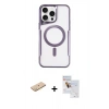 MARSİLYAN™- iPhone 11 Pro Max Kılıf Yadigar Klasik Özel Seri - Siyah Seramik Nano Ekran Koruyucu + Renkli Kamera Lens Koruma Cam - SI