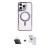 MARSİLYAN™- iPhone 11 Pro Max Kılıf Yadigar Klasik Özel Seri - Siyah Seramik Nano Ekran Koruyucu + Şeffaf Kamera Lens Koruma Cam