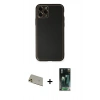 MARSİLYAN™- iPhone 11 Pro Max Kılıf Yadigar Klasik - Şeffaf 360 Full Body Arka Koruyucu + Gold Rainbow Kamera Lens Koruma Cam