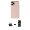 MARSİLYAN™- iPhone 11 Pro Max Kılıf Yadigar Klasik - Şeffaf 360 Full Body Arka Koruyucu + Kamera Lens Koruma Cam - SF