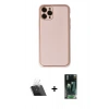 MARSİLYAN™- iPhone 11 Pro Max Kılıf Yadigar Klasik - Şeffaf 360 Full Body Arka Koruyucu + Kamera Lens Koruma Cam - SF