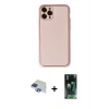 MARSİLYAN™- iPhone 11 Pro Max Kılıf Yadigar Klasik - Şeffaf 360 Full Body Arka Koruyucu + Pers Alüminyum Kamera Lens - LT
