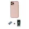 MARSİLYAN™- iPhone 11 Pro Max Kılıf Yadigar Klasik - Şeffaf 360 Full Body Arka Koruyucu + Metal Kamera Lens Koruma Cam - MI