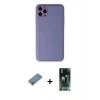 MARSİLYAN™- iPhone 11 Pro Max Kılıf Yadigar Klasik - Şeffaf 360 Full Body Arka Koruyucu + Metal Kamera Lens Koruma Cam - GS