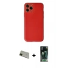 MARSİLYAN™- iPhone 11 Pro Max Kılıf Yadigar Klasik - Şeffaf 360 Full Body Arka Koruyucu + Rainbow Kamera Lens Koruma Cam - YL