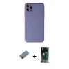 MARSİLYAN™- iPhone 11 Pro Max Kılıf Yadigar Klasik - Şeffaf 360 Full Body Arka Koruyucu + Metal Kamera Lens Koruma Cam - SH