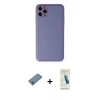 MARSİLYAN™- iPhone 11 Pro Max Kılıf Yadigar Klasik - Şeffaf Pasifik Cam Ekran Koruyucu + Shine Kamera Lens Koruma Cam - MI