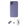 MARSİLYAN™- iPhone 11 Pro Max Kılıf Yadigar Klasik - Şeffaf Pasifik Cam Ekran Koruyucu + Metal Kamera Lens Koruma Cam - MI