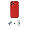 MARSİLYAN™- iPhone 11 Pro Max Kılıf Yadigar Klasik - Şeffaf Pasifik Cam Ekran Koruyucu + Metal Kamera Lens Koruma Cam - SH