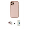 MARSİLYAN™- iPhone 11 Pro Max Kılıf Yadigar Klasik - Şeffaf Pasifik Cam Ekran Koruyucu + Pers Alüminyum Kamera Lens - KI