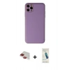 MARSİLYAN™- iPhone 11 Pro Max Kılıf Yadigar Klasik - Şeffaf Pasifik Cam Ekran Koruyucu + Pers Alüminyum Kamera Lens - KI