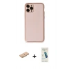 MARSİLYAN™- iPhone 11 Pro Max Kılıf Yadigar Klasik - Şeffaf Pasifik Cam Ekran Koruyucu + Renkli Kamera Lens Koruma Cam - PE