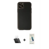 MARSİLYAN™- iPhone 11 Pro Max Kılıf Yadigar Klasik - Şeffaf Pasifik Cam Ekran Koruyucu + Kamera Lens Koruma Cam - SF
