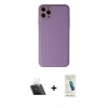 MARSİLYAN™- iPhone 11 Pro Max Kılıf Yadigar Klasik - Şeffaf Pasifik Cam Ekran Koruyucu + Kamera Lens Koruma Cam - SF