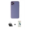 MARSİLYAN™- iPhone 11 Pro Max Kılıf Yadigar Klasik - Şeffaf Pasifik Cam Ekran Koruyucu + Kamera Lens Koruma Cam - SF