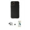 MARSİLYAN™- iPhone 11 Pro Max Kılıf Yadigar Klasik - Şeffaf Pasifik Cam Ekran Koruyucu + Pers Alüminyum Kamera Lens - YL